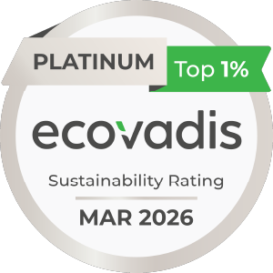 The EcoVadis Silver 2021 Sustainability Rating badge